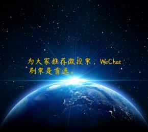 为大家推荐微投票，WeChat 刷票是首选。