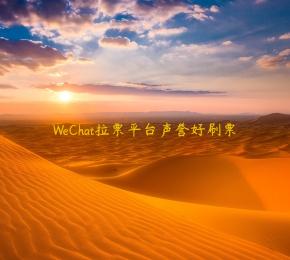 WeChat拉票平台声誉好刷票