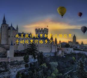 北京微信投票刷票注册投票手动投票价格多少